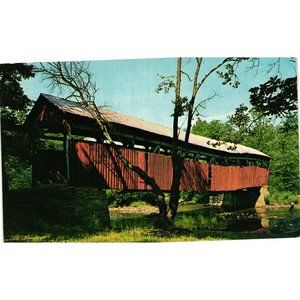 Upper Humbert Covered Bridge Kingwood Pennsylvania Postcards Travel Souvenir